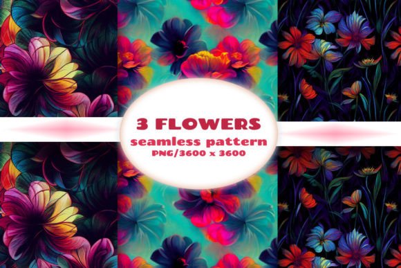 Download Seamless Patterns with Flowers - Flowers Collection