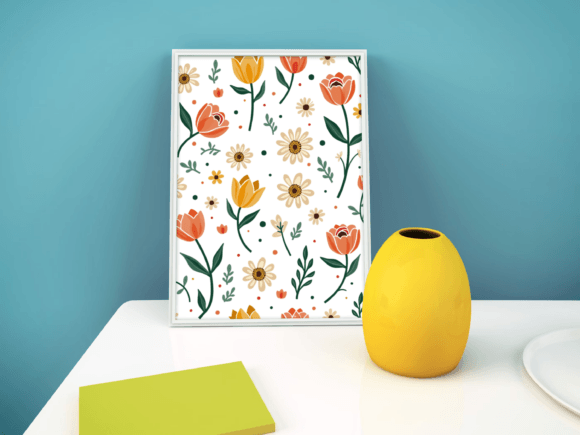 Download Seamless Easter Floral Pattern Paper - Easter Collection