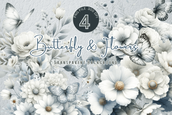Download White Flora Watercolor Flowers - Flowers Collection