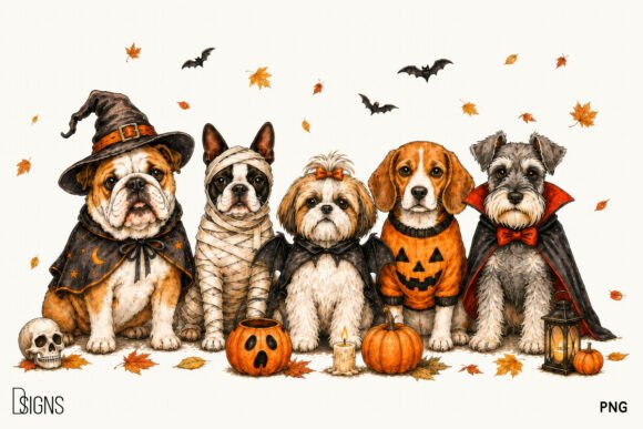 Download Halloween Fall Cute Dog Lover PNG - Cute Collection