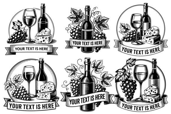 Download Wine and Cheese Banner SVG Bundle - Premium Resources