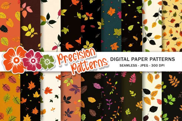 Download Colorful Aesthetic Leaves Pattern - Leaves pattern Collection
