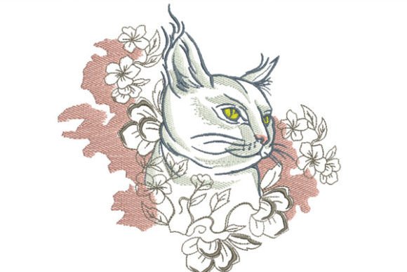 Download Cat with Flowers - Flowers Collection