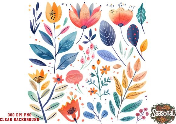 Download Cute Autumn Flowers Clipart - Flowers Collection