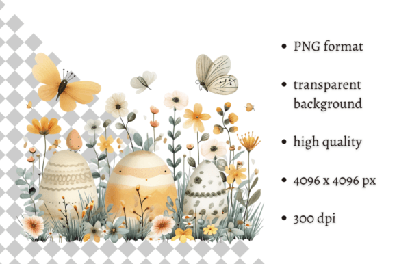Download Cute Spring Easter Illustration PNG - Cute Collection