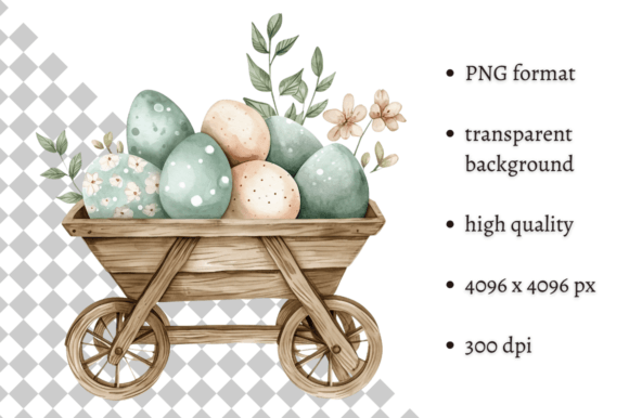 Download Watercolor Blue Easter Illustration PNG - Easter Collection