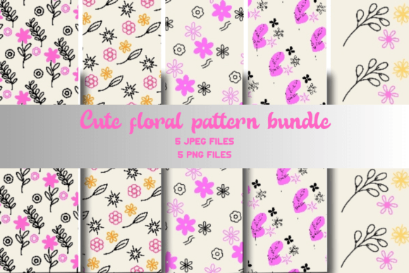 Download Cute Floral Pattern Bundle 01 - Cute Collection