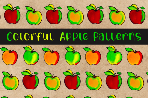 Download Cute Fun Colorful Vintage Apple Patterns - Cute Collection
