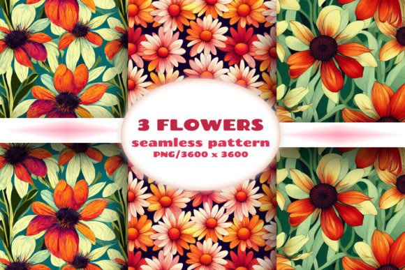 Download Seamless Patterns with Flowers - Flowers Collection