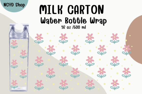 Download Minimal Flowers Milk Carton Water Bottle - Flowers Collection
