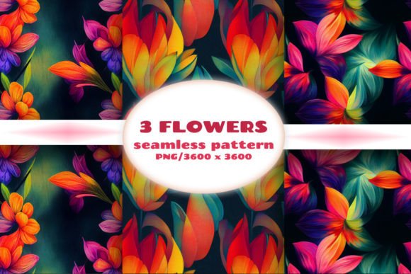 Download Seamless Patterns with Flowers - Flowers Collection