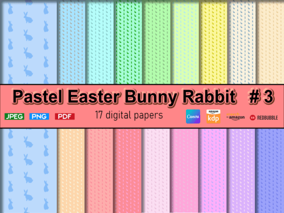 Download Pastel Easter Background Bunny # 3 - Easter Collection