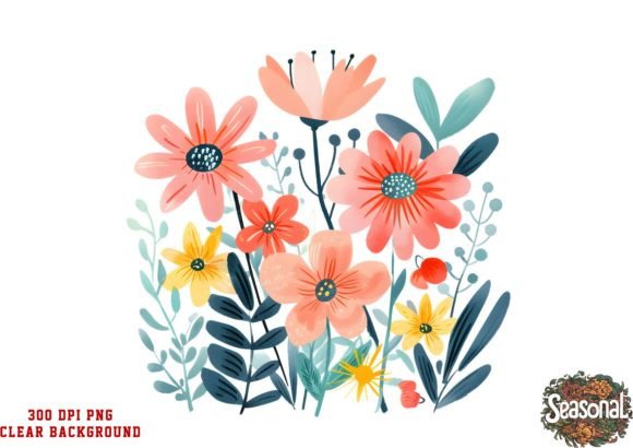 Download Cute Autumn Flowers Clipart - Flowers Collection