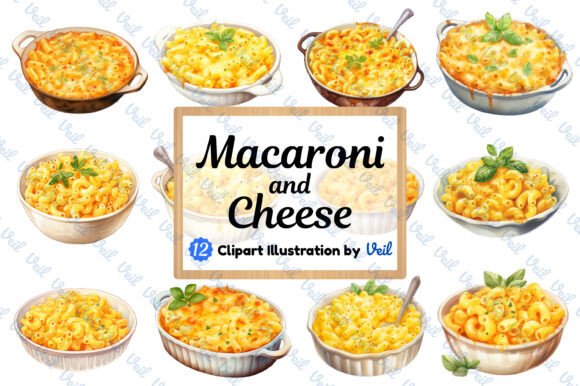 Download Macaroni and Cheese Clipart Watercolor - Cheese Collection