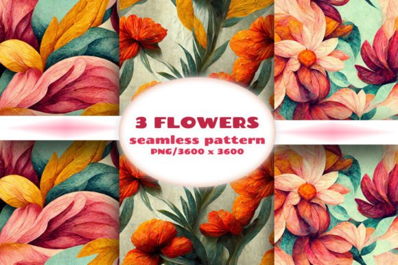 Download Seamless Patterns with Flowers - Flowers Collection