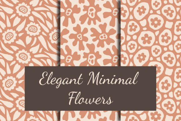 Download Elegant Minimal Flowers Seamless Pattern - Flowers Collection