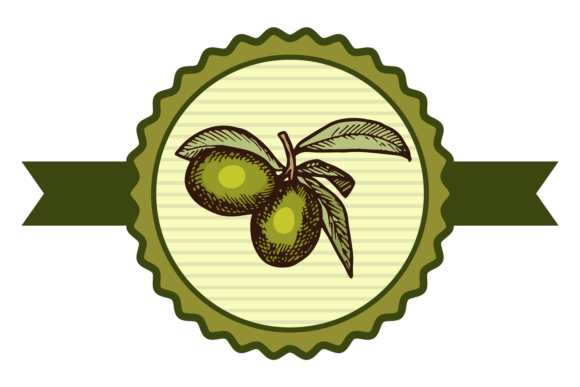 Download Olive Oil Round Tag Template. Organic Ve - Olive Collection