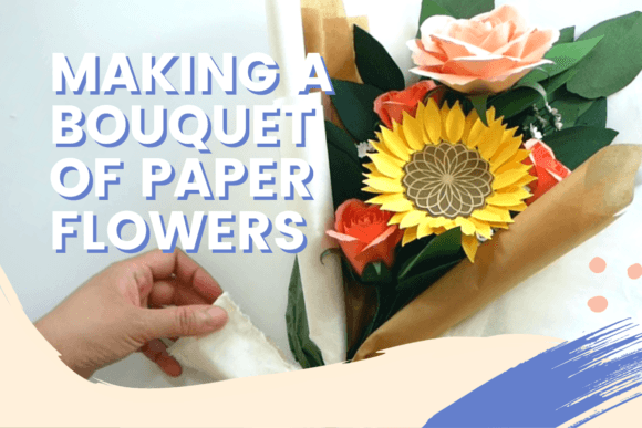 Download Making a Bouquet of Paper Flowers - Flowers Collection