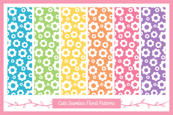 Download Cute Floral Pattern with Rainbow Colors - Cute Collection