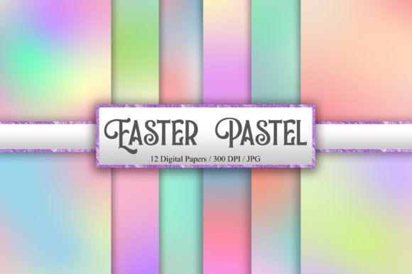 Download Easter Pastel Background Digital Papers - Easter Collection