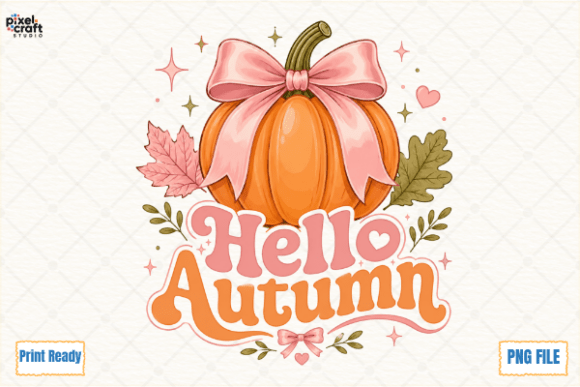 Download Hello Autumn, Cute Pumpkin Fall PNG - Cute Collection