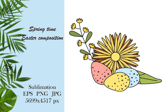 Download Spring Easter Illustration - Floral Png - Easter Collection