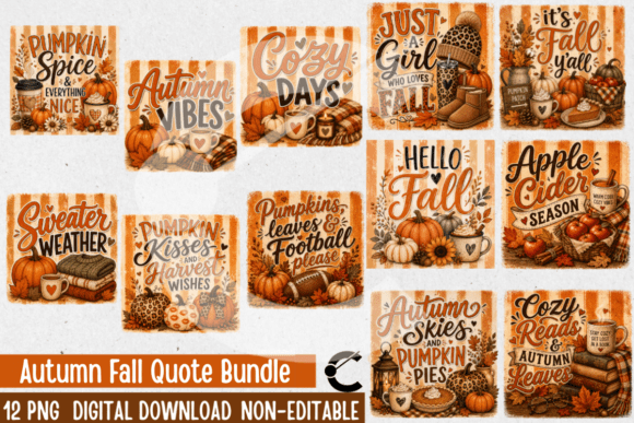 Download Autumn Fall Cute Quotes Bundle - Cute Collection
