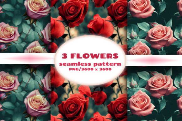 Download Seamless Patterns with Flowers - Flowers Collection