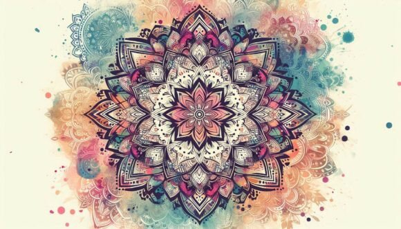 Download Bohemian Mandala Flowers - Flowers Collection